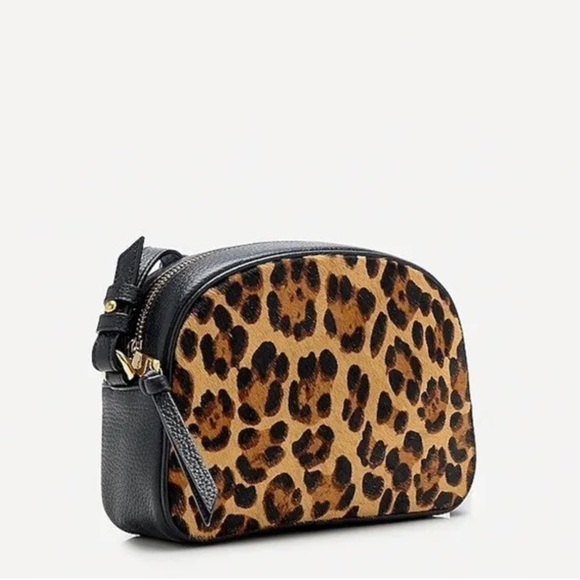 J. Crew Devon Leopard Calf Hair Bag - Picture 2 of 6